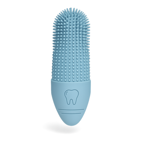 Brosse à dents 360° chien et chat — Brillo™ — Bleu — front-three-quarter