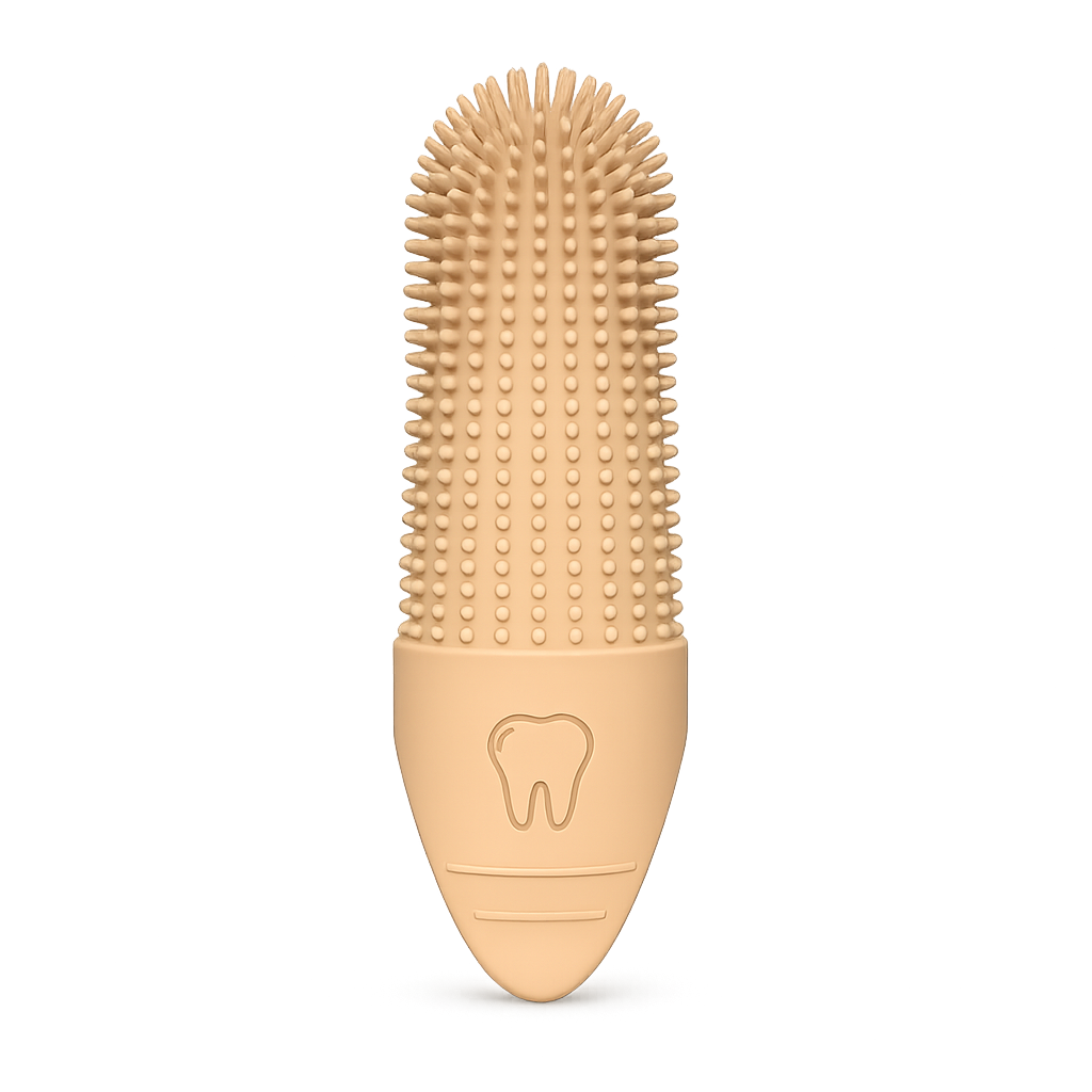 Brosse à dents 360° chien et chat — Brillo™ — Jaune — front-three-quarter