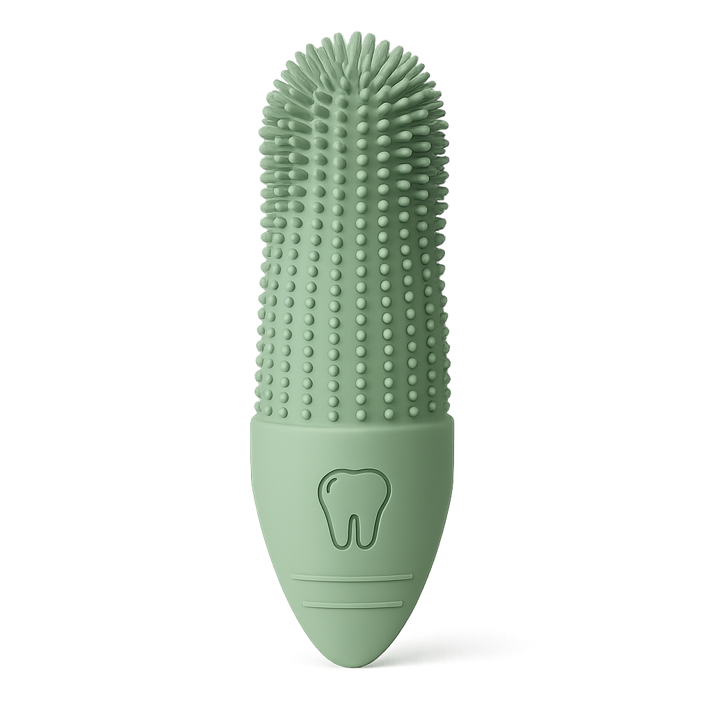 Brosse à dents 360° chien et chat — Brillo™ — Vert — front-three-quarter