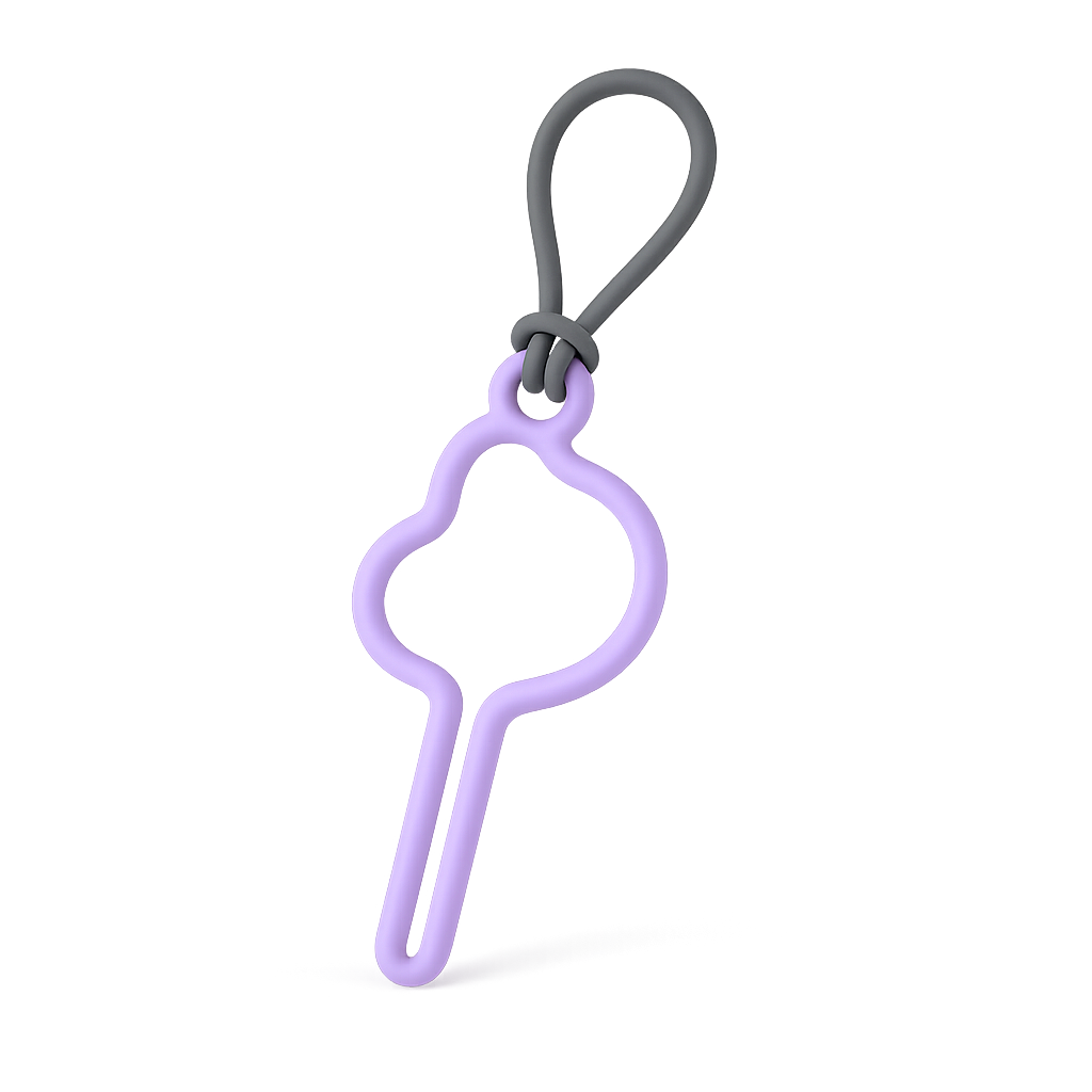 Distributeur de sacs déjections mains libres — Pickly™ — Purple — front-three-quarter