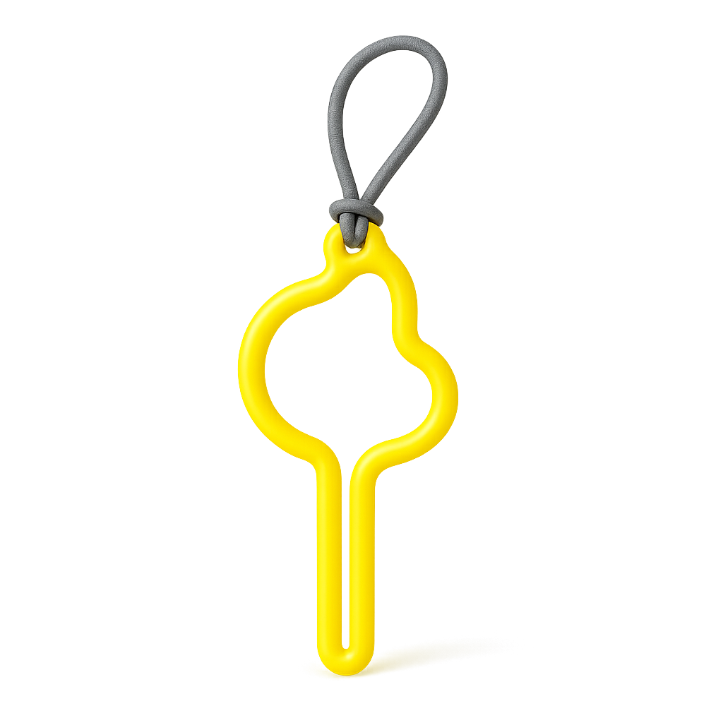 Distributeur de sacs déjections mains libres — Pickly™ — Yellow — front-three-quarter