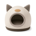 Niche cocon douce avec oreilles — Hidey™ — Light-Grey — front-three-quarter