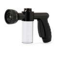 Pet Shower Nozzle Sprayer Hose dog shower Gun 3 Mode Adjustable Pet Wash Cleaning bath Water Foam Soap Sprayer dog clean tools — with connect Black