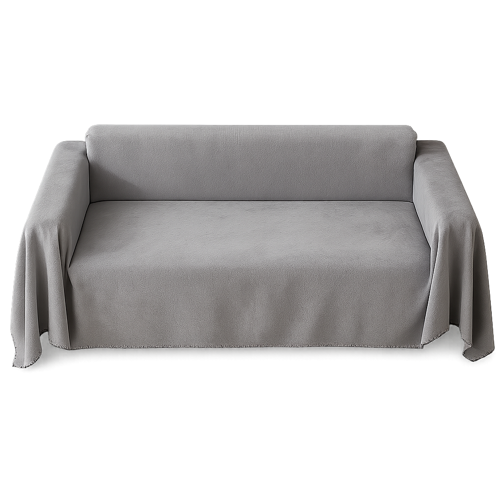 Plaid déperlant pour canapé chien et chat — Snuggly™ — Grey — top-down