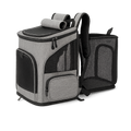 Sac à dos pliable extensible grand confort — Carrio™ — grey — front-three-quarter