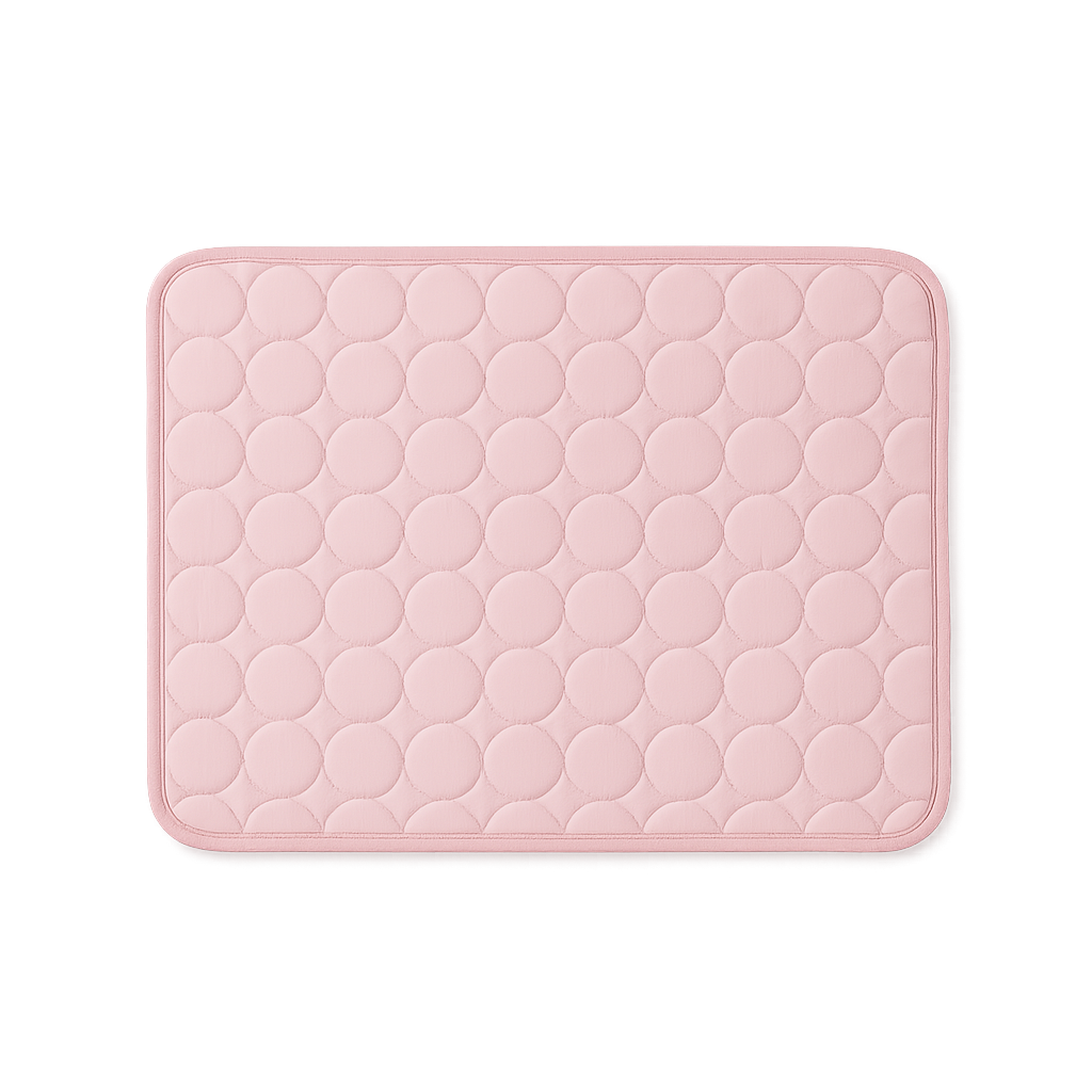 Tapis rafraîchissant été pour chien — Frosty™ — Rose — top-down