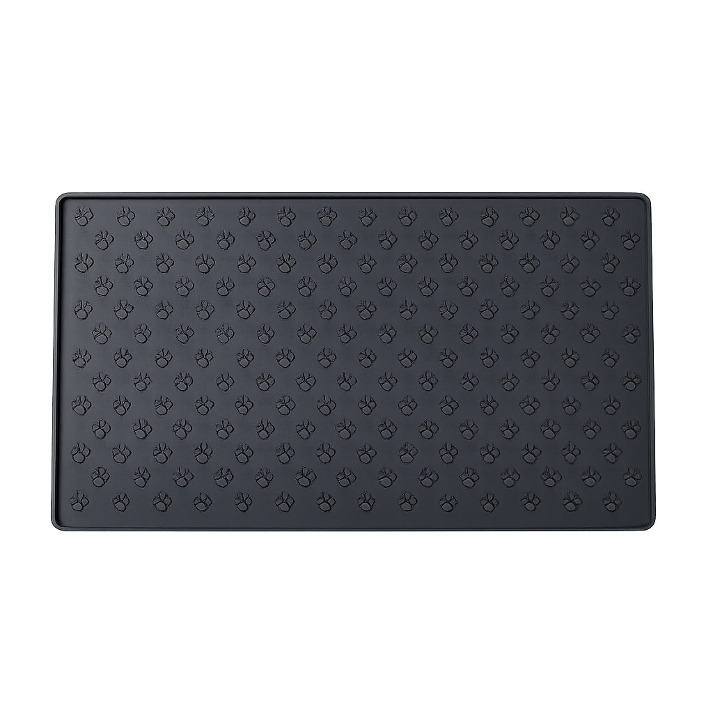 Tapis silicone anti-débordement pour gamelles — Drypy™ — black — top-down
