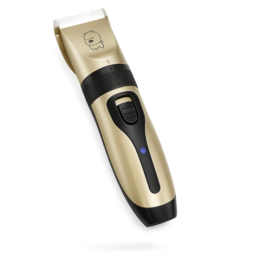 Tondeuse silencieuse chien et chat USB — Whispr™ — Doré — front-three-quarter